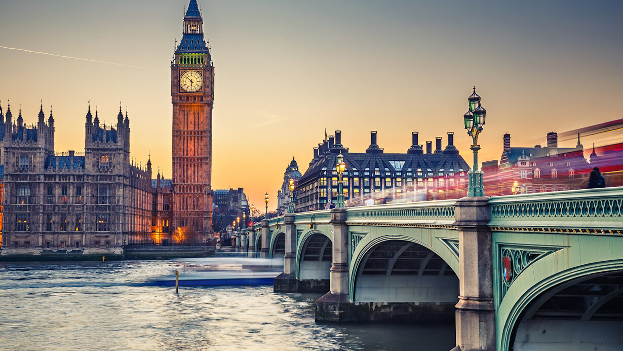 London at sunset