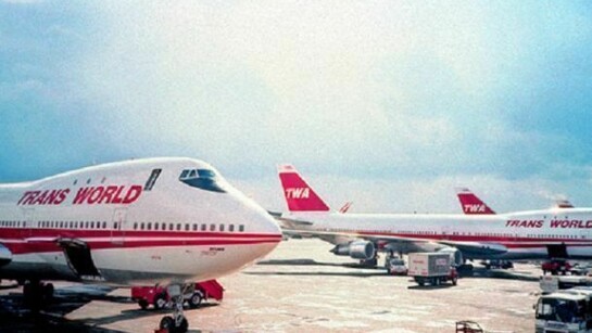 Lucien Samaha, TWA Jumbo Jets at JFK (The Flight Attendant Years), 1984, printed 2013, digital c-print, 12.5 x 17.5 inches, 31.8 x 44.5 cm