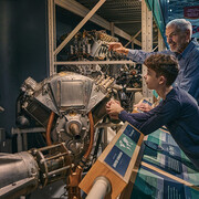 Engines, power to fly! Exhibition view. Courtesy of Ingenium. The Canada Aviation and Space Museum