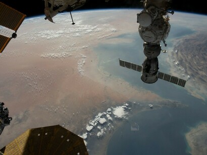 The Strait of Hormuz connects the Gulf of Oman to the Persian Gulf