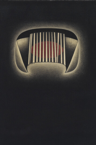 Deborah Remington,
Soot Series 1, 1963
Soot on muslin
12 x 17.25 inches
30.5 x 43.8 cm
