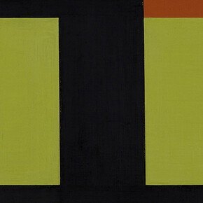 Helmut Federle «Basics on Composition XVII (Cuzko)», 1992. Óleo sobre tela, 40 x 50 cm. Coleção Helmut Federle, Viena. Fotografia © Franz Schachinger, Viena. © Helmut Federle e Pro Litteris, Zurique. Cortesia da Galeria nächst St. Stephan Rosemarie Schwarzwälder, Viena.