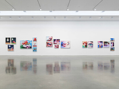 Marilyn Minter, exhibition view. Courtesy of Regen Projects