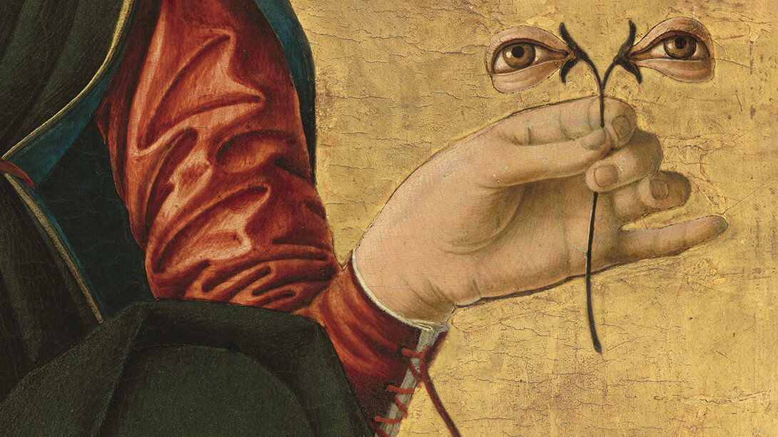 Francesco del Cossa, Santa Lucia (particolare)