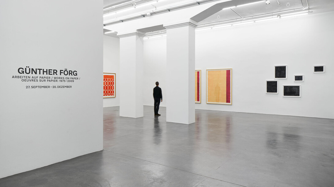 Günther Förg, Works on paper. 1975 – 2009, exhibition view. Courtesy of Hauser & Wirth 