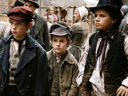Oliver Twist, una scena del film