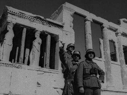 German soldiers on the Acropolis. Athens, May 1941