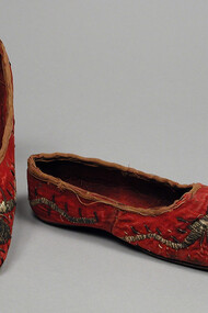 A pair of Ottoman children's slippers, 1860s-1880s