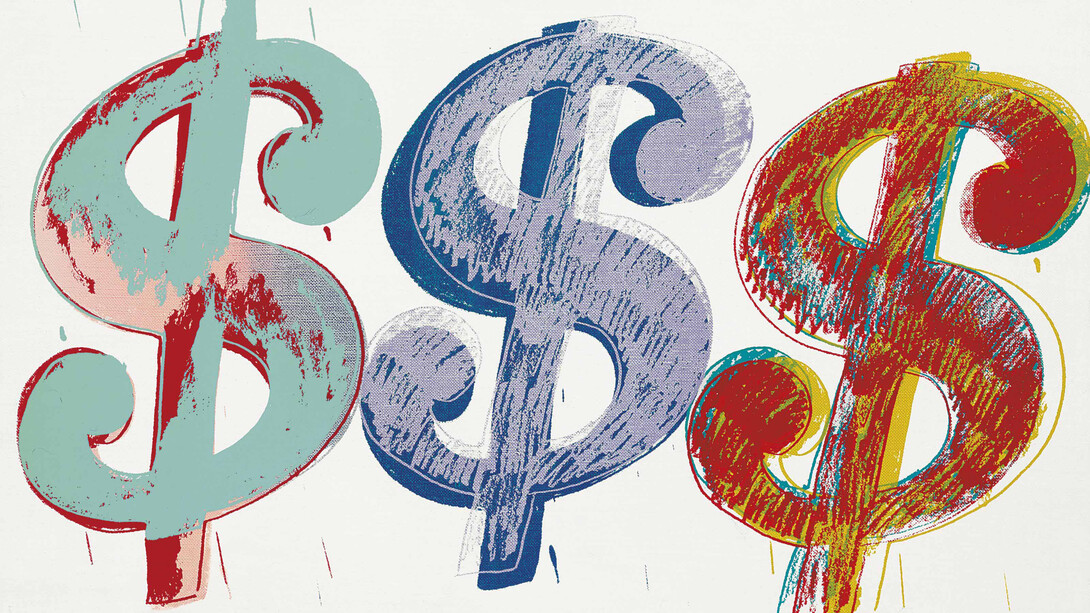 Andy Warhol; Signo de dólar triple, 1982