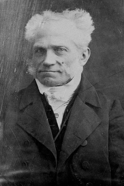 Daguerrotipo de Arthur Schopenhauer en 1845, a los cincuenta y siete años de edad
