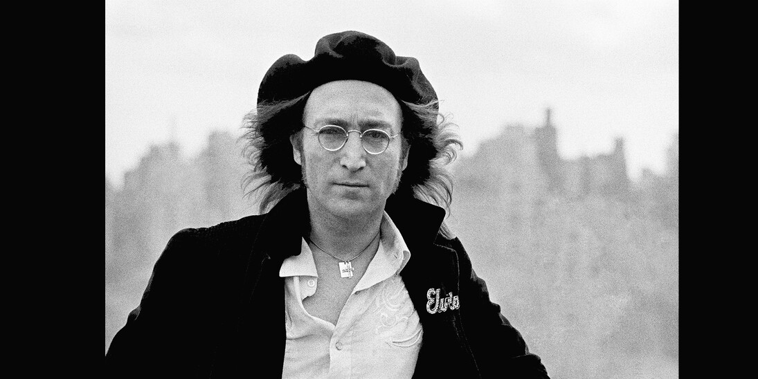John Lennon, Rooftop of Dakota, 1975. Courtesy of ONO arte contemporanea ©Brian Hamill