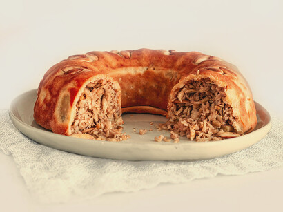 Traditional Turkish dish Perde pilavı