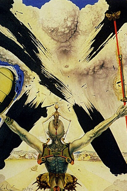 Salvador Dali. Don Quijote - Metamórfosis. 1956
