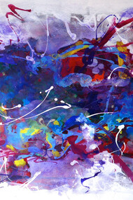 Rain and Cinema Mexico! 92 x 122 cm, Mixed on canvas