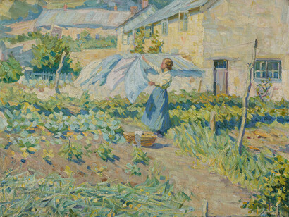 Helen McNicoll, Une brise bienvenue (détail), v. 1909. Avec l'aimable autorisation du National Gallery of Canada