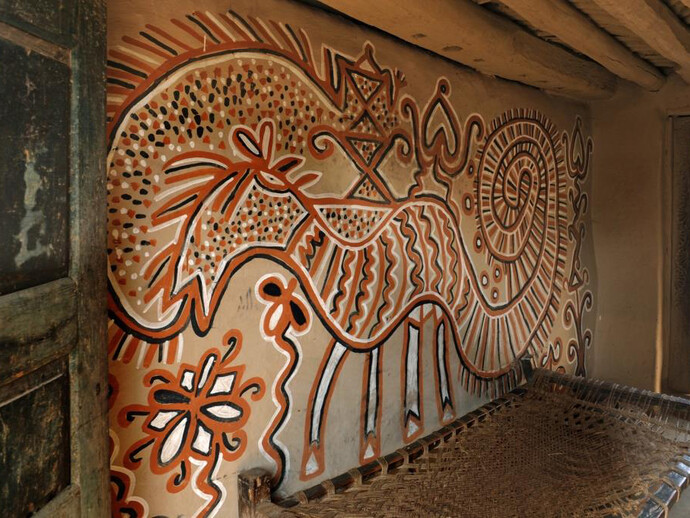 Deidi Von Schaewen, Doorway in Bhelwara, Sohrai style