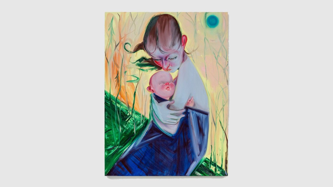 Haley Josephs,
Refuge, 2024,
Oil on canvas,
40 x 36 inches. Courtesy of the artist and Jack Barrett Gallery