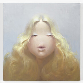 Lisa Yuskavage, Blonde, Brunette, Redhead, 1995. Collection of Yvonne & Leo Villareal. Courtesy the artist and David Zwirner, New York, London. Detail