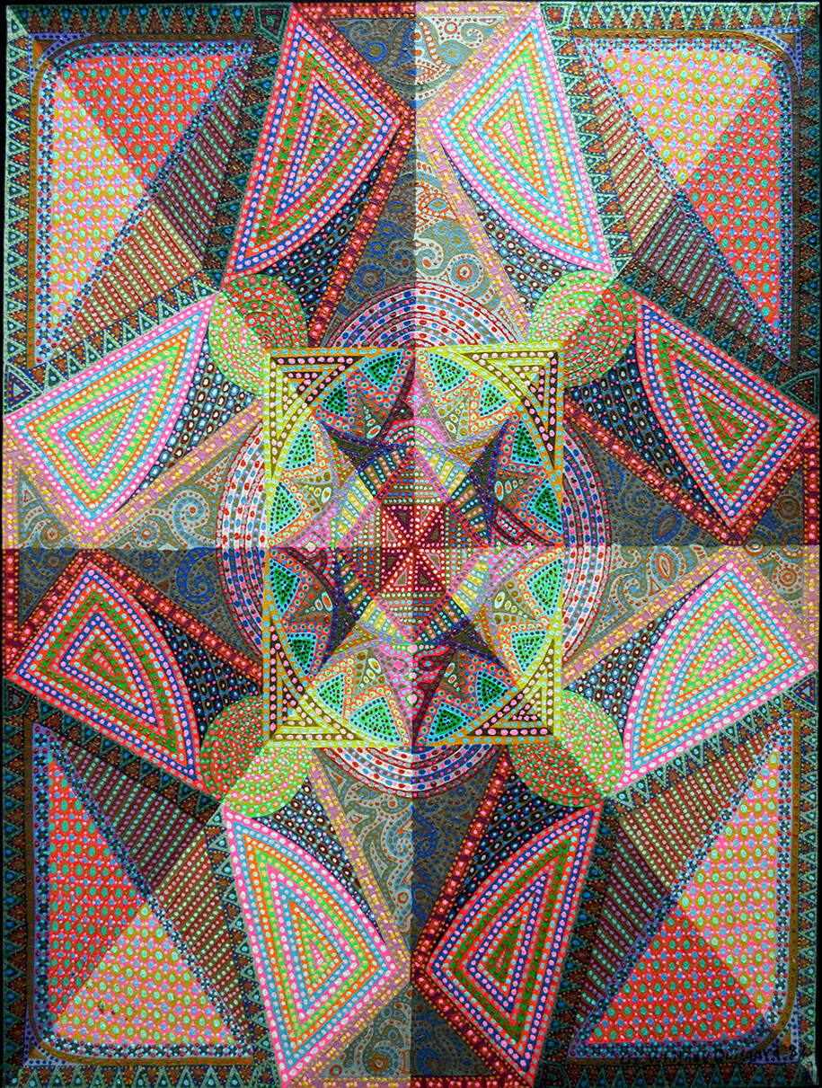 Liz Whitney Quisgard, byzantine series #2, oil on canvas, 49 x 37