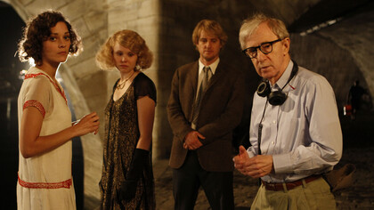 Allen, con el reparto de ‘Midnight in Paris’: Marion Cotillard, Alison Pill y Owen Wilson
