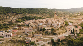 Panorámica de Belmonte de San José, Aragón, España