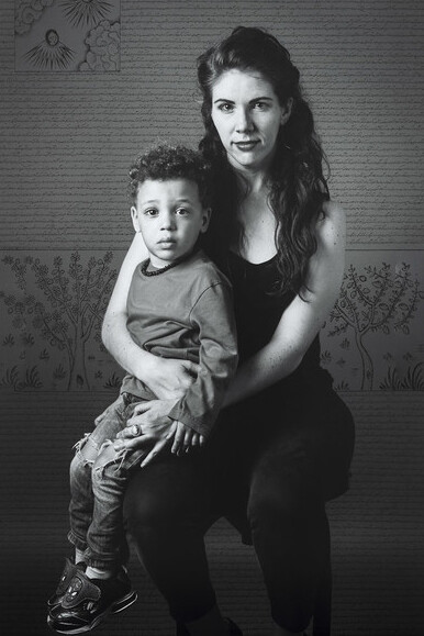 Shirin Neshat, Magali & Phoenix, from Land of Dreams series, 2019. Digital c-print and acrylic paint © Shirin Neshat. Courtesy the artist and Gladstone Gallery, New York and Brussels