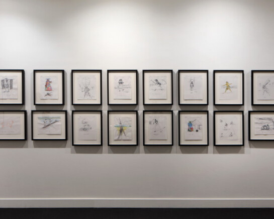 José Bedia Fieldwork, Exhibition view. Courtesy of NSU Art Museum