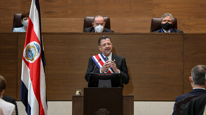 Discurso del presidente de Costa Rica Rodrigo Chaves Robles ante la Asamblea Legislativa, el 8 de mayo del 2022