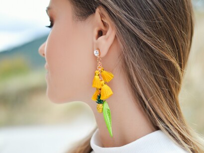 Aretes coloridos