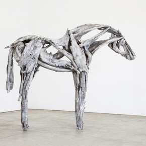 Deborah Butterfield, Josephson, 2013, unique cast bronze with patina, 90.5 x 106 x 39.5 inches
