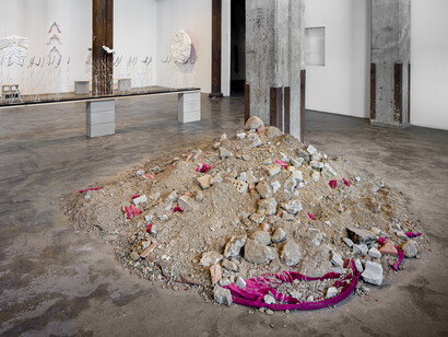 Golnar Adili, To measure the emotions of others, exhibition view. Courtesy of Smack Mellon. Photo by Etienne Frossard