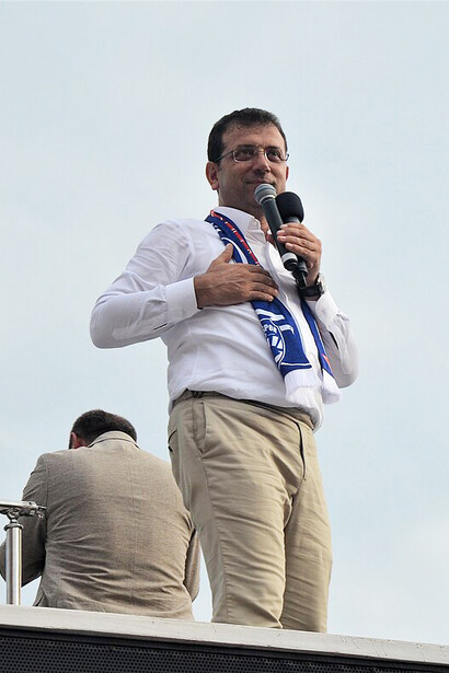 Ekrem İmamoğlu's campaign for the June 2019 Istanbul mayoral election in Silivri, Turkey