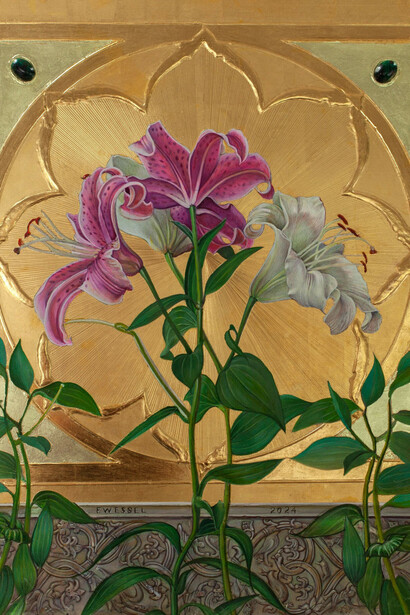 Fred Wessel, Four lilies, 2024. Courtesy of Gallery 1261