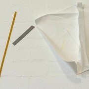 Sans titre, 2013, paper, ink and tape, 150 x 140 cm, ephemeral