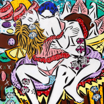 Lady Aiko, Cupcakes (detail), 2014. Courtesy of West Chelsea Contemporary
