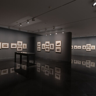 Charles Clifford y el registro monumental de España, vista de exhibición. Cortesía del Museo Universidad de Navarra