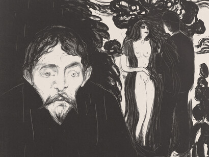 Edvard Munch, Gelosia II, 1896. Courtesy of Palazzo Bonaparte