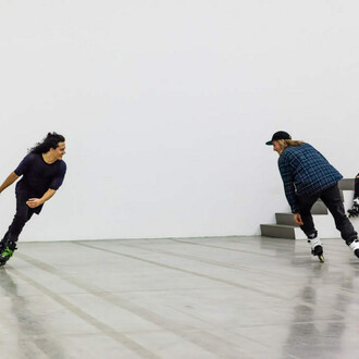 Alex Baczynski-Jenkins, Us Swerve (2016), Swiss Institute, New York (commissioned by Basel Liste Performance Programme). Courtesy of the artist. Photo by Daniel Perez.