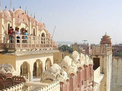 Palácio Hawa Mahal, em Jaipur, Índia