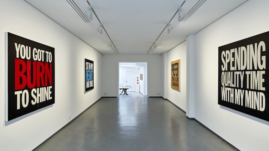 John Giorno, Exhibition view. Courtesy of Cahiers d’Art