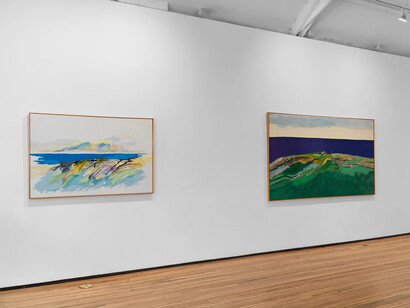 Kerstin Hans, Sommardyner [Summer dunes], exhibition view. Courtesy of Nathalie Karg Gallery 