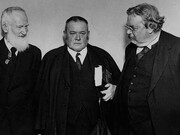 George Bernard Shaw, Hilaire Belloc y G. K. Chesterton en 1927