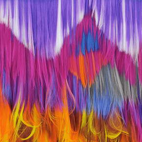 Untitled (Peacok), close up, Fire in the Garden of Eden at The Flat – Massimo Carasi. Courtesy the artist and  The Flat – Massimo Carasi

