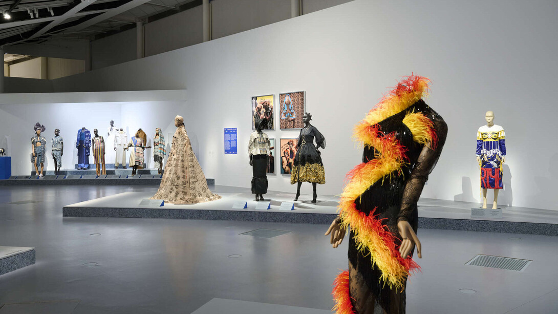 Africa fashion, vista de exhibición. Cortesía del Musée du Quai Branly