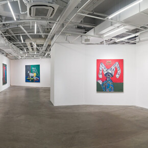 Gresham Tapiwa Nyaude, Alter ego, exhibition view. Courtesy of Vanguard Gallery 
