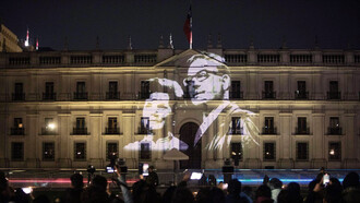 Conmemoración del 50 aniversario de la muerte de Salvador Allende en Santiago, Chile