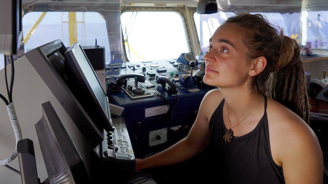 Carola Rakete al comando della Sea Watch 3