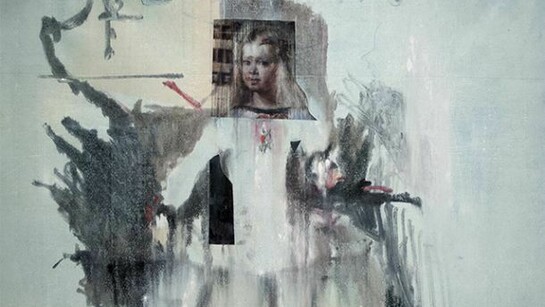 Adam Rake, La Infanta, 2013 Monotype with collage