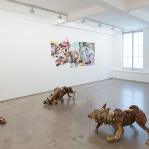 Lavar Munroe, Exhibiition view. Courtesy of Jack Bell Gallery