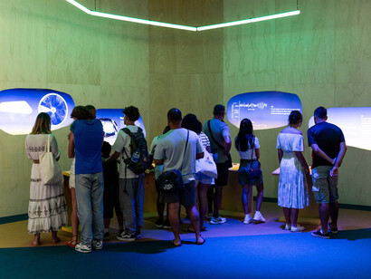 Sonhos. História, ciência e utopia, vista da exposição. Cortesia do Museu do Amanhã